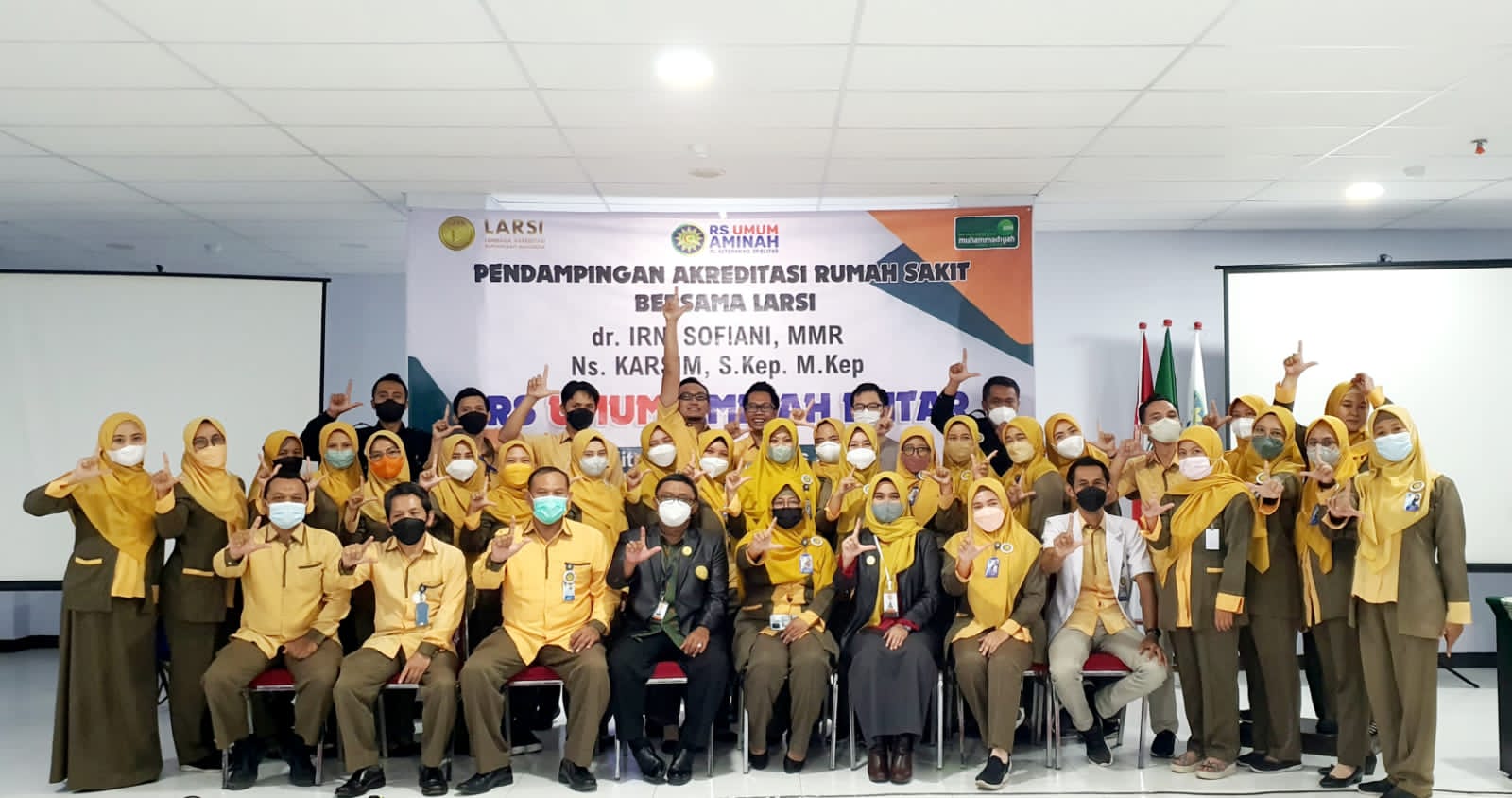 35 Rumah Sakit Serentak Melakukan Pendampingan Akreditasi Bersama LARSI Selama Agustus 2022